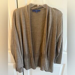 Cardigan Women’s xl apt 9 open front brown cardigan sweater